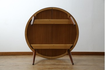 デンマークビンテージ　美品　Kai Kristiansen(カイ・クリスチャンセン)　ローズウッド材の上品な色合いが魅力のダイニングテーブル　(R-083806)