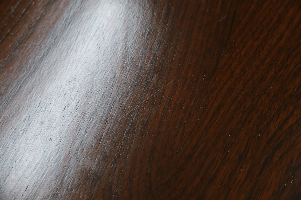 デンマークビンテージ　美品　Kai Kristiansen(カイ・クリスチャンセン)　ローズウッド材の上品な色合いが魅力のダイニングテーブル　(R-083806)