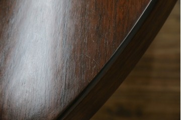 デンマークビンテージ　美品　Kai Kristiansen(カイ・クリスチャンセン)　ローズウッド材の上品な色合いが魅力のダイニングテーブル　(R-083806)