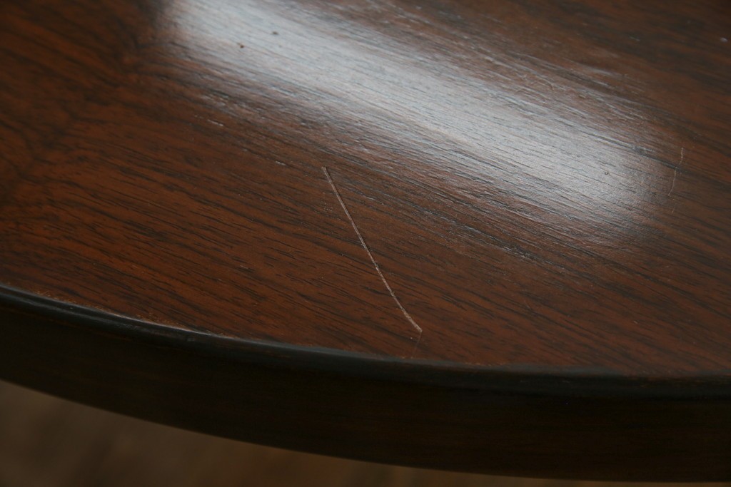 デンマークビンテージ　美品　Kai Kristiansen(カイ・クリスチャンセン)　ローズウッド材の上品な色合いが魅力のダイニングテーブル　(R-083806)