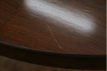 デンマークビンテージ　美品　Kai Kristiansen(カイ・クリスチャンセン)　ローズウッド材の上品な色合いが魅力のダイニングテーブル　(R-083806)