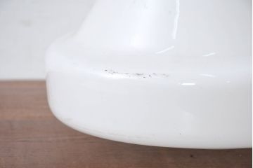 和製アンティーク　光を柔らかく拡散し温かみのある空間を演出する乳白ガラスペンダントライト(天井照明カバー、吊り下げ照明、シェード、電笠)(R-083818)
