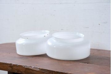 和製アンティーク　シンプルなシーリングライト2個セット(天井照明、壁付け照明、壁掛け照明、ウォールライト)(R-083824)