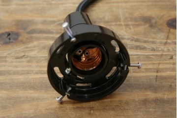 和製アンティーク　趣のある竹細工のペンダントライト(吊り下げ照明、天井照明、シェードランプ)(R-083835)