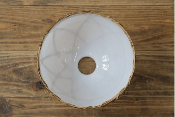 和製アンティーク　趣のある竹細工のペンダントライト(吊り下げ照明、天井照明、シェードランプ)(R-083835)