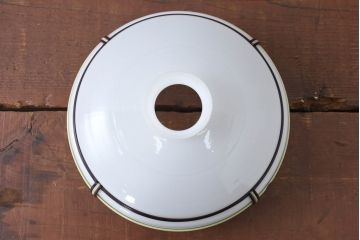 《引っ掛けシーリング式ペンダントライト加工費込み》　和製アンティーク　セルロイド装飾　緑の葉模様が映える温もりあるペンダントライト(天井照明、吊り下げ照明、シェード、電笠)(R-083840)