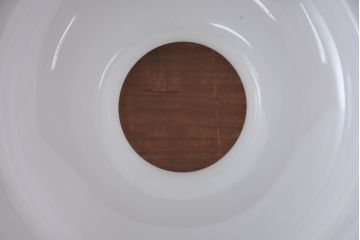《引っ掛けシーリング式ペンダントライト加工費込み》　和製アンティーク　セルロイド装飾　上品な花模様の装飾が魅力的なペンダントライト(天井照明カバー、吊り下げ照明、シェード、電笠)(R-083841)