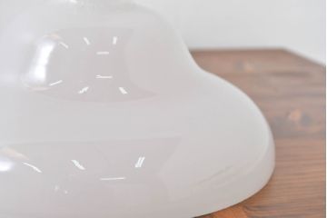和製アンティーク　優雅な曲線美が魅力のランプシェード2個セット(照明カバー、吊り下げ照明、ペンダントライト、天井照明、電笠)(R-083861)