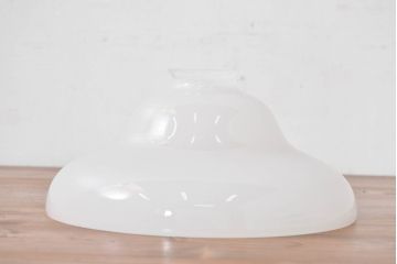 《引っ掛けシーリング式ペンダントライト加工費込み》　和製アンティーク　優雅な曲線美が魅力のランプシェード(照明カバー、吊り下げ照明、ペンダントライト、天井照明、電笠)(R-083862)