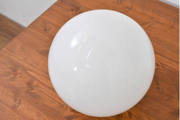 《引っ掛けシーリング式ペンダントライト加工費込み》　和製アンティーク　球体型　丸いフォルムが可愛らしいペンダントライト2個セット(吊り下げ照明、天井照明、シェード、電笠、照明カバー)(R-083871)