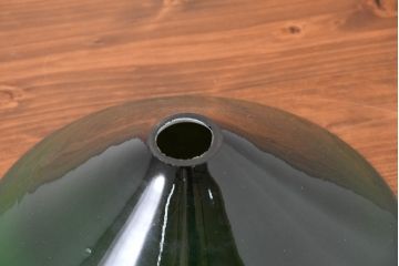 《引っ掛けシーリング式ペンダントライト加工費込み》　イギリスビンテージ　被せガラスのおしゃれなペンダントライト(ランプシェード、天井照明、吊り下げ照明、電笠、ヴィンテージ、英国)(R-083873)