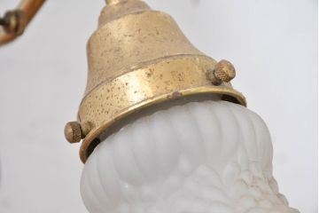 和製ビンテージ　INTERFORM(インターフォルム)　クラシカルな美しさをデスクに添えるアンティーク調デスクスタンド(テーブルスタンド、スタンドライト、卓上照明、テーブル照明、テーブルライト、デスクライト、ヴィンテージ)(R-083879)