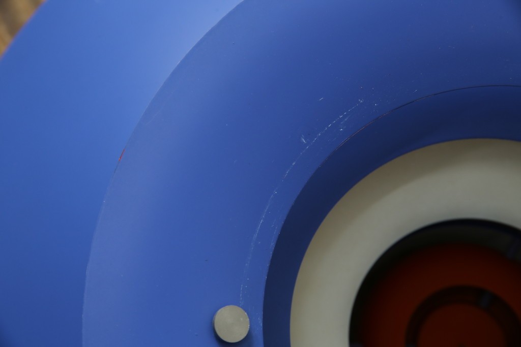 デンマークビンテージ　Louis Poulsen(ルイスポールセン)　PH5(ピーエイチ・ファイブ)　鮮やかで落ち着きのあるブルーのカラーが魅力的なペンダントライト　(R-083885)