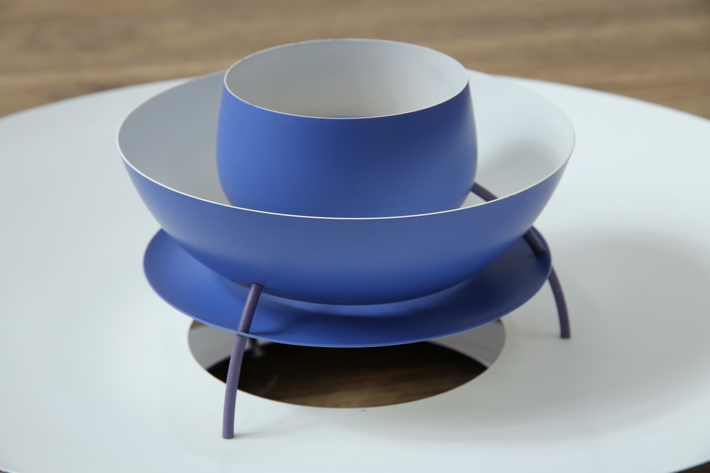 デンマークビンテージ　Louis Poulsen(ルイスポールセン)　PH5(ピーエイチ・ファイブ)　鮮やかで落ち着きのあるブルーのカラーが魅力的なペンダントライト　(R-083885)