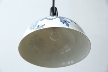 和製アンティーク　オールドノリタケ(日陶)　柘榴の図　手書きの繊細さと自然美を感じさる吊り下げ照明　(R-083886)