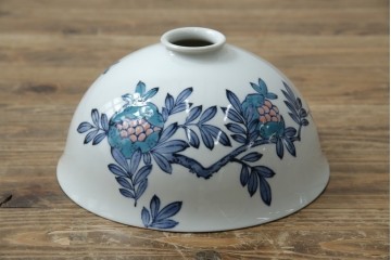 和製アンティーク　オールドノリタケ(日陶)　柘榴の図　手書きの繊細さと自然美を感じさる吊り下げ照明　(R-083886)