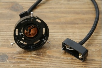 和製アンティーク　オールドノリタケ(日陶)　柘榴の図　手書きの繊細さと自然美を感じさる吊り下げ照明　(R-083886)