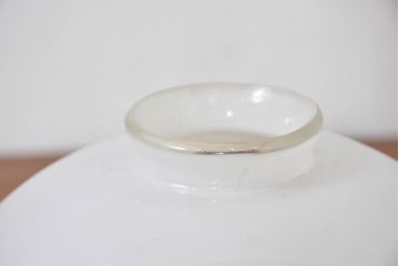 和製アンティーク　戦前　昭和初期　和モダンの空間に最適な切子が魅力の電笠2個セット(吊り下げ照明、ペンダントライト、天井照明、シェード、照明カバー)(R-083887)