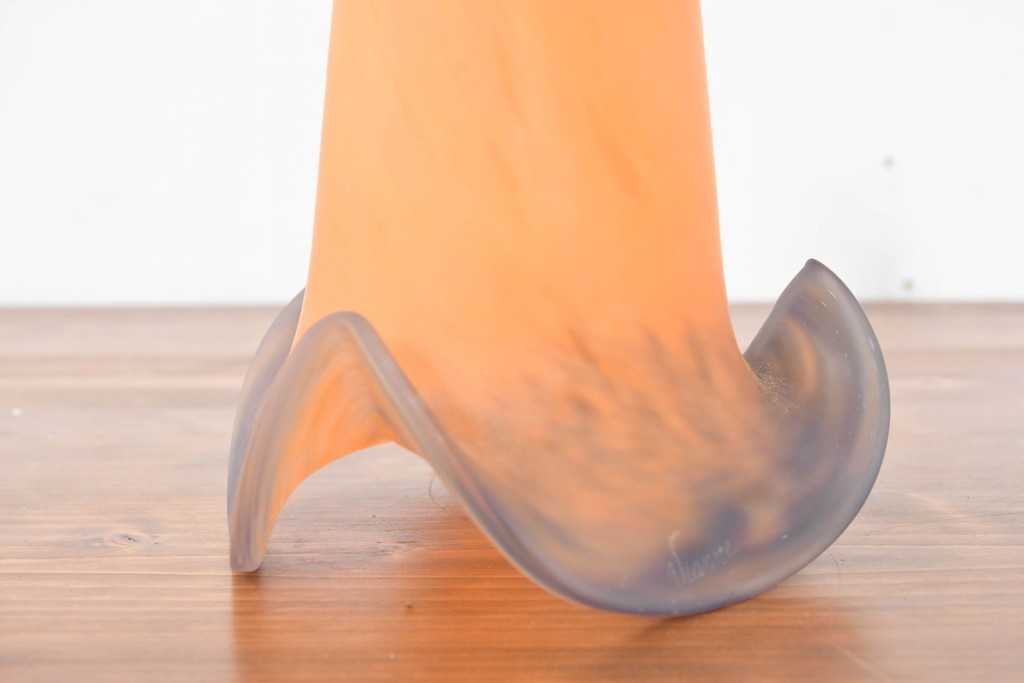 フランスヴィンテージ　波打つフォルムが印象的なペンダントライト　(R-083889)