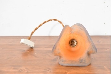 フランスヴィンテージ　波打つフォルムが印象的なペンダントライト　(R-083889)