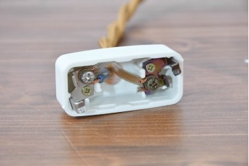 フランスヴィンテージ　波打つフォルムが印象的なペンダントライト　(R-083889)