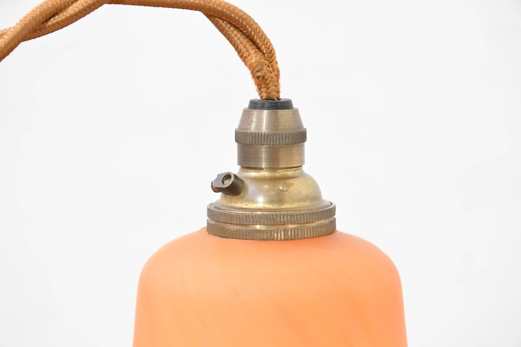 フランスヴィンテージ　波打つフォルムが印象的なペンダントライト　(R-083889)