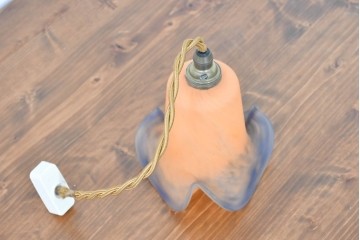 フランスヴィンテージ　波打つフォルムが印象的なペンダントライト　(R-083889)