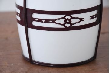 和製アンティーク　セルロイド装飾　空間に穏やかな個性を添えるペンダントライト(天井照明カバー、吊り下げ照明、シェード、電笠)(R-083891)