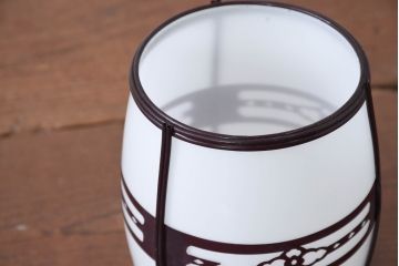 和製アンティーク　セルロイド装飾　空間に穏やかな個性を添えるペンダントライト(天井照明カバー、吊り下げ照明、シェード、電笠)(R-083891)