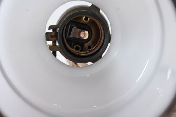和製アンティーク　セルロイド装飾　素朴で愛らしいフォルムが魅力のペンダントライト(天井照明、吊り下げ照明、シェード、電笠)(R-083892)