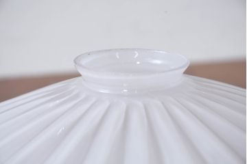 和製アンティーク　被せガラス　繊細なデザインが気品溢れる電笠(ペンダントライト、吊り下げ照明、天井照明、シェード)(R-083898)