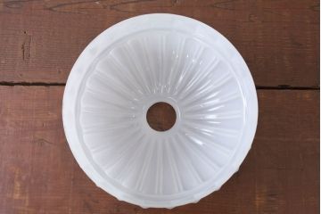 和製アンティーク　被せガラス　レトロな雰囲気と可愛らしいデザインが魅力の電笠(ペンダントライト、吊り下げ照明、天井照明、シェード)(R-083899)