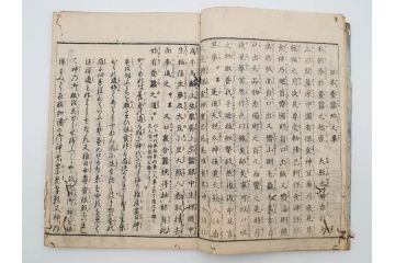江戸期　享和3年　上垣守国　西村中和・速水春暁斎画　「養蚕秘録」　3冊揃(蚕業、上垣伊兵衛守国、扶桑園第一産、木版画、絵入本、和本、古書)(R-083900)