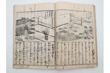 江戸期　享和3年　上垣守国　西村中和・速水春暁斎画　「養蚕秘録」　3冊揃(蚕業、上垣伊兵衛守国、扶桑園第一産、木版画、絵入本、和本、古書)(R-083900)