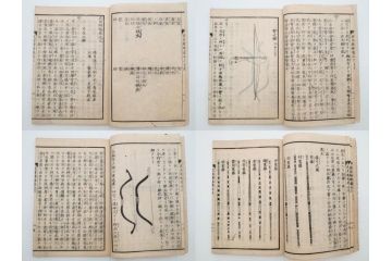 安政3年　安政再販　木下義俊　「武用弁略・武用辨略」　8冊揃(武具、射事、弓矢、馬事、備器、着具、鷹犬、木版画、古書、和本)(R-083901)