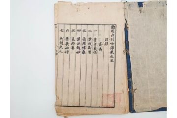江戸期　承応2年　「新刻古列女傳(伝)」　8冊揃(木版画、伝記、絵入本、古書、和本)(R-083902)