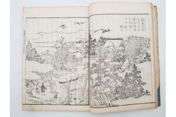 「日蓮大士真実伝」　5冊揃(木版画、絵入本、古書、和本、仏教、日蓮宗)(R-083903)