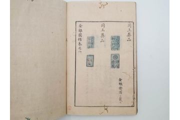 江戸〜明治期　校正古銭鑑大成　金銀図録7冊揃　珍銭奇品図録　西洋銭譜　古銭価格図鑑　新校正孔方図鑑2冊　和漢銭彙　和本14冊セット(木版画、古書)(R-083905)