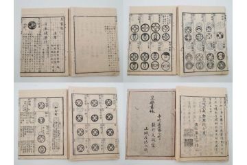 江戸〜明治期　校正古銭鑑大成　金銀図録7冊揃　珍銭奇品図録　西洋銭譜　古銭価格図鑑　新校正孔方図鑑2冊　和漢銭彙　和本14冊セット(木版画、古書)(R-083905)