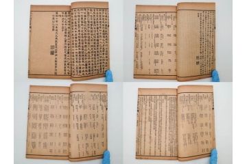 中国　上海天宝書局　「芥子園画伝」　唐本　4帙　16冊セット(木版画、古書、和本)(R-083906)