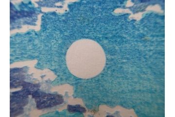 真作　後摺り わたなべ印　昭和8年川瀬巴水 松嶋島双子島」 幻想的な色彩美に惹かれる木版画　(R-083909)