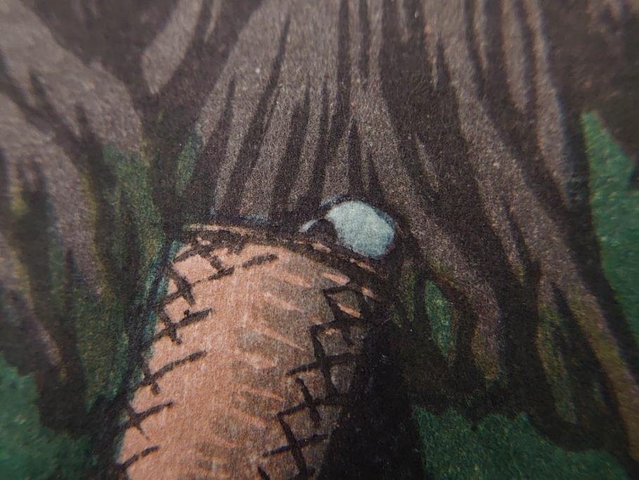 真作　後摺り木版画　わたなべ印　昭和5年川瀬巴水作　「日光街道」　(R-083913)