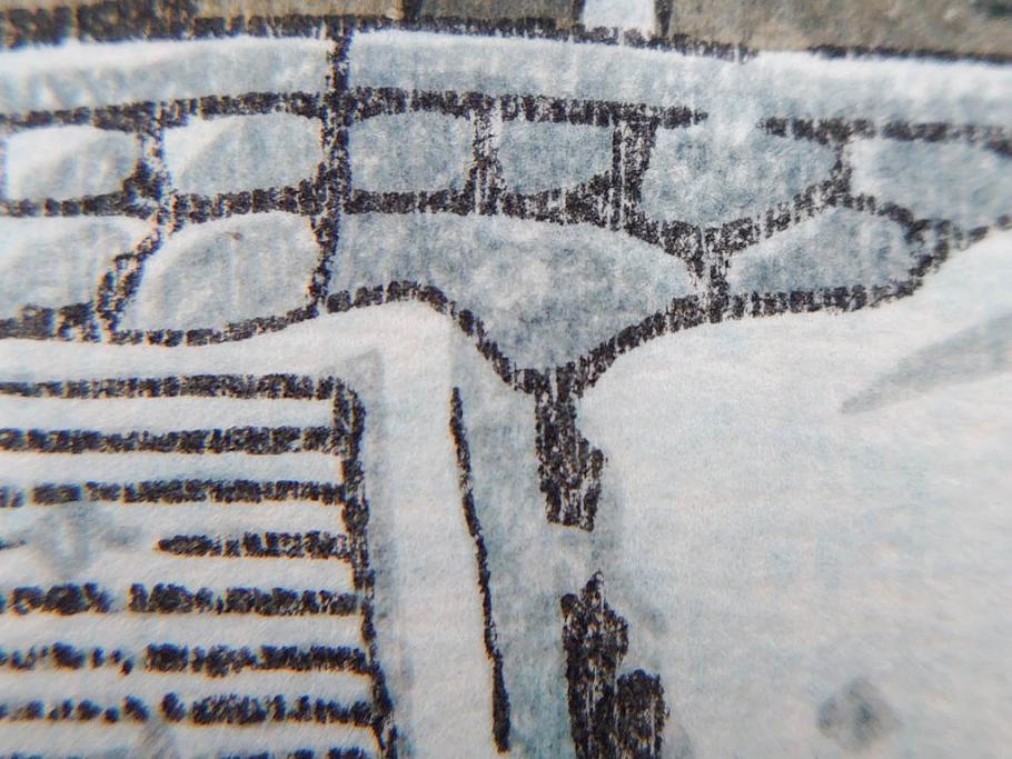 真作　後摺り　わたなべ印　昭和32年川瀬巴水絶筆作　「平泉金色堂」　静謐で美しい日本の冬景色を表現した木版画　(R-083914)