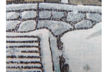 真作　後摺り　わたなべ印　昭和32年川瀬巴水絶筆作　「平泉金色堂」　静謐で美しい日本の冬景色を表現した木版画　(R-083914)