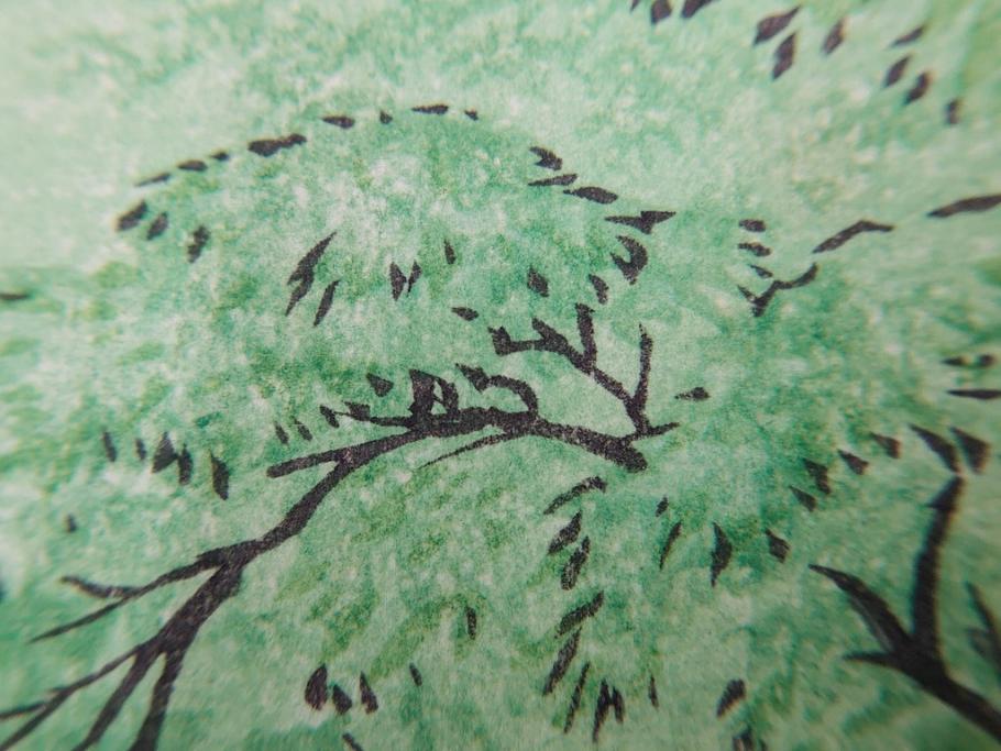 真作　堀川昭三郎摺・後摺り　わたなべ印　昭和10年笠松紫浪作　「信州白骨温泉」　情景美を描いた木版画　(R-083919)