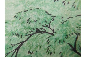 真作　堀川昭三郎摺・後摺り　わたなべ印　昭和10年笠松紫浪作　「信州白骨温泉」　情景美を描いた木版画　(R-083919)