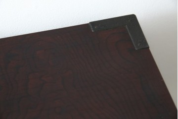 和製ビンテージ　豪華な彫金装飾と艶やかな木肌が魅力の仙台箪笥(整理タンス、収納たんす、引き出し、サイドチェスト、ヴィンテージ)(R-083923)