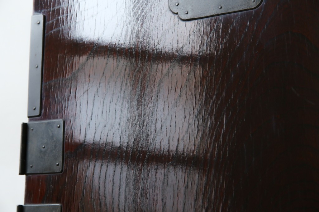 和製ビンテージ　豪華な彫金装飾と艶やかな木肌が魅力の仙台箪笥(整理タンス、収納たんす、引き出し、サイドチェスト、ヴィンテージ)(R-083923)