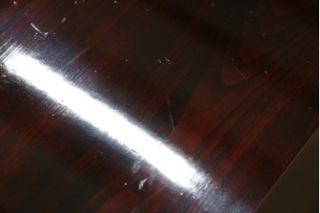 和製ビンテージ　木地呂塗り　漆塗り　凝った金具が上質な和の雰囲気を引き立てる仙台小箪笥　(R-083924)