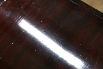 和製ビンテージ　木地呂塗り　漆塗り　凝った金具が上質な和の雰囲気を引き立てる仙台小箪笥　(R-083924)